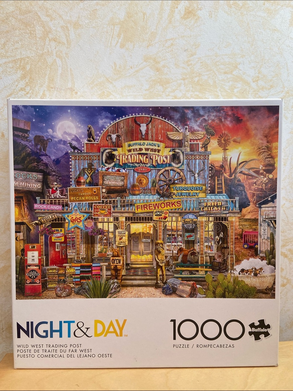 Buffalo Night & Day Wild West Trading Post - 1000 Piece Puzzle
